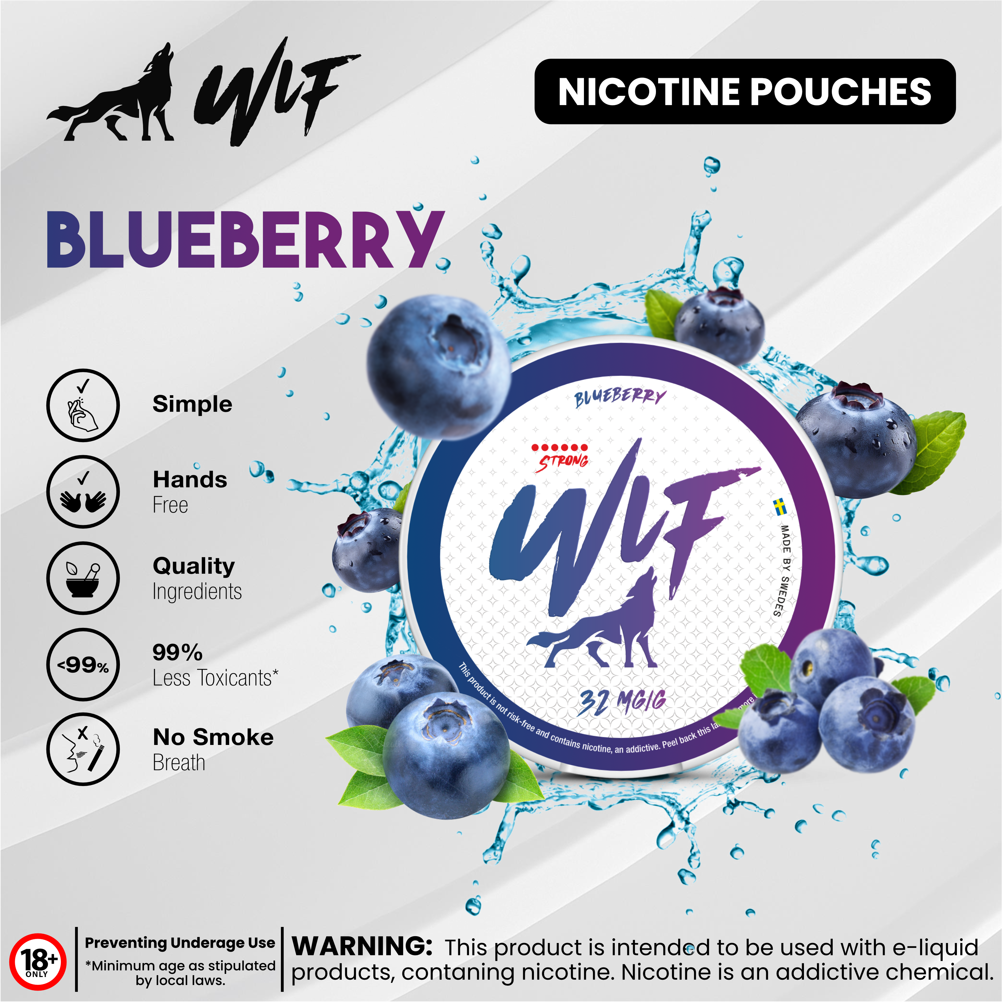 WLF blueberry wolf snus